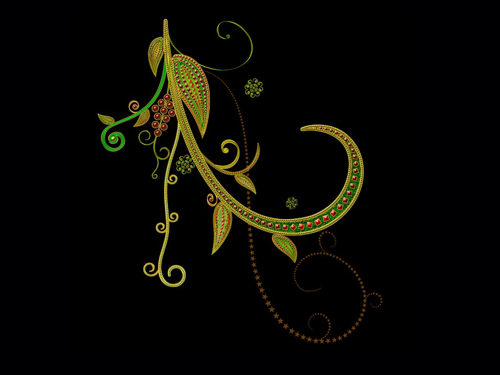 Colorful pattern wallpaper (2) #6 - 1024x768