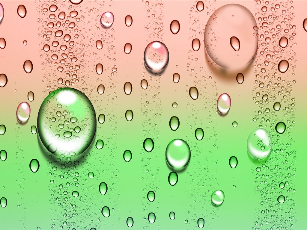 Colorful Water drops HD wallpaper #11 - 1024x768