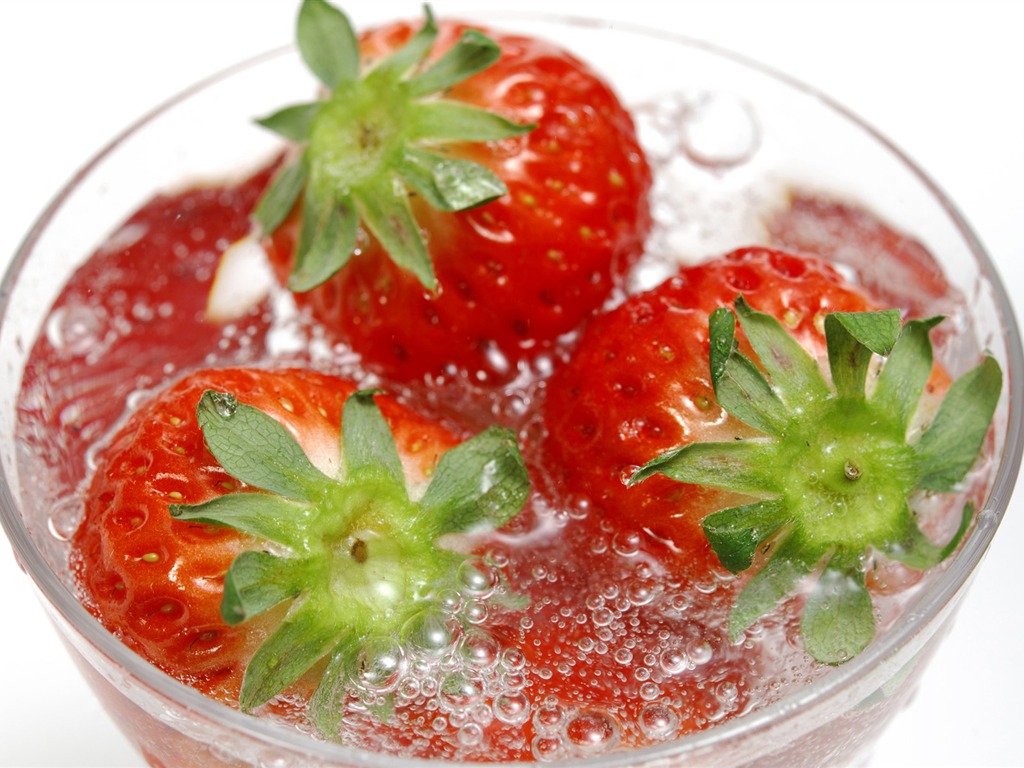 fraises fraîches d'écran HD #7 - 1024x768