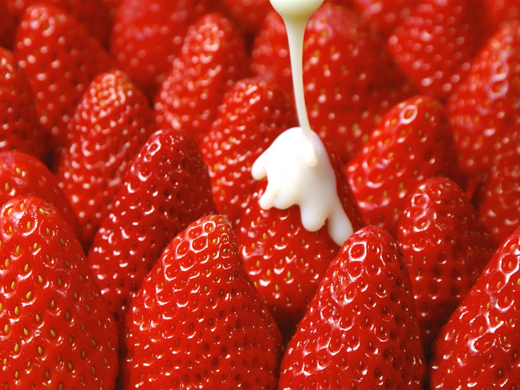 HD wallpaper fresh strawberries #16 - 1024x768