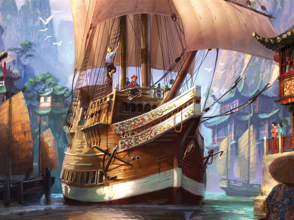 Game Scene wallpaper (4) #1 - 1024x768