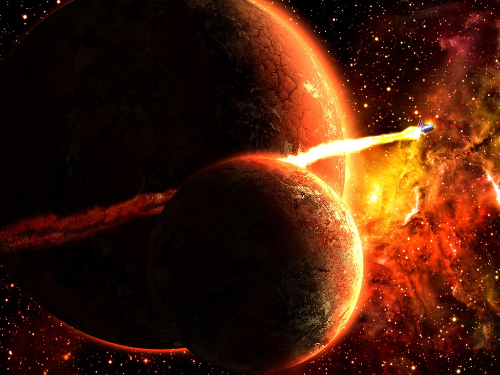 寬屏星空地球 壁紙(一) #17 - 1024x768
