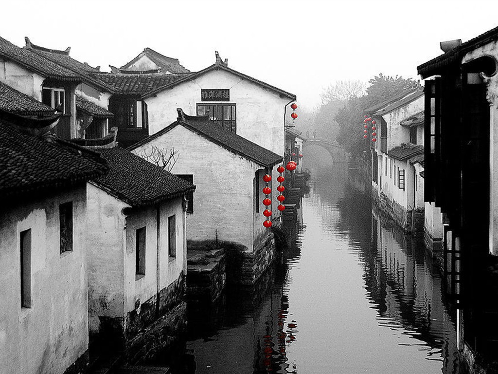 江南古鎮壁紙 #1 - 1024x768