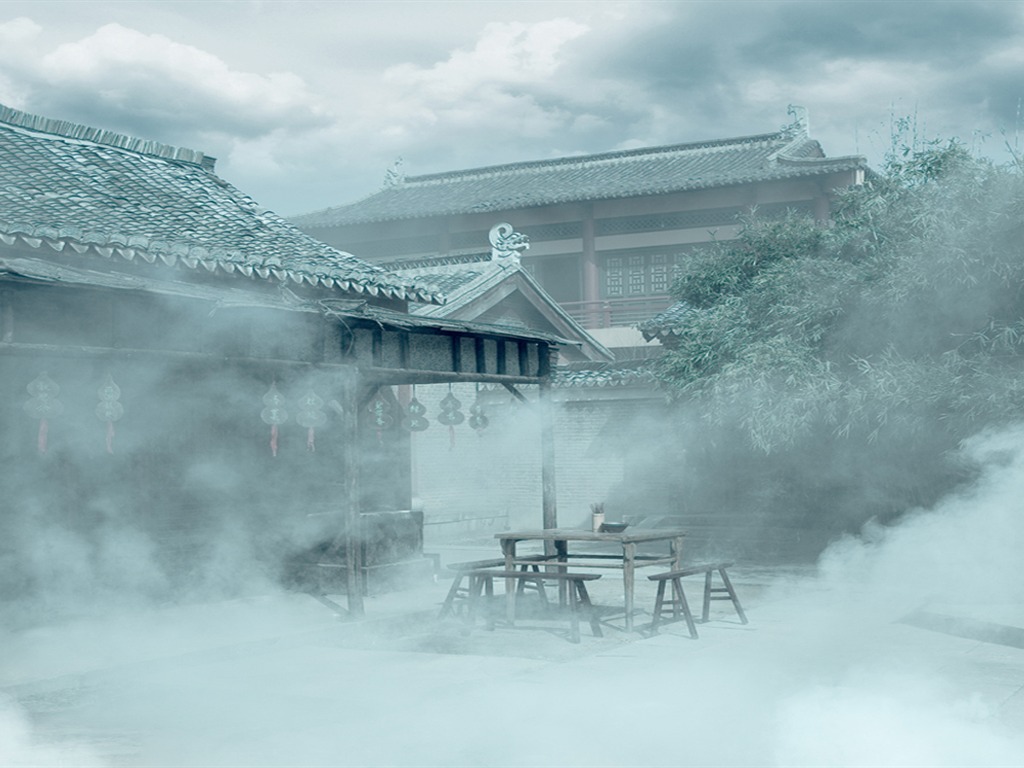江南古鎮壁紙 #2 - 1024x768