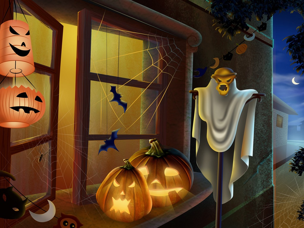 Halloween Theme Wallpaper (4) #7 - 1024x768