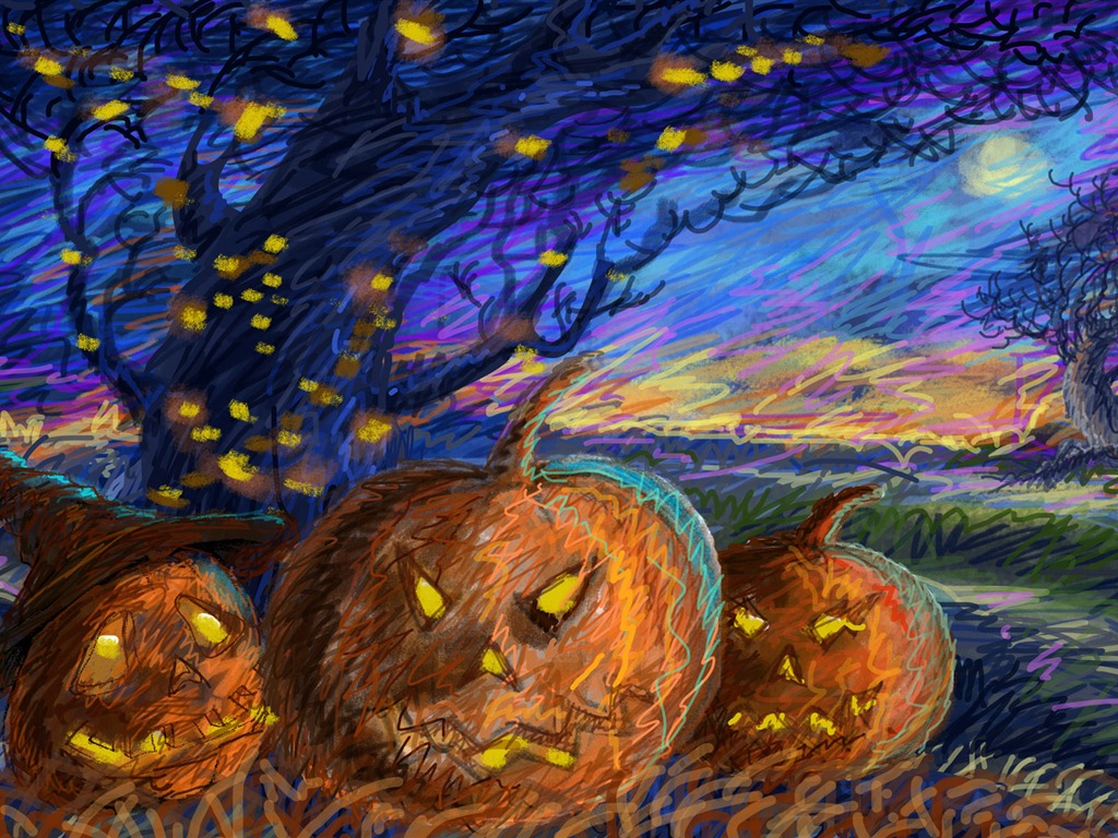 Halloween Téma Tapety na plochu (5) #2 - 1024x768