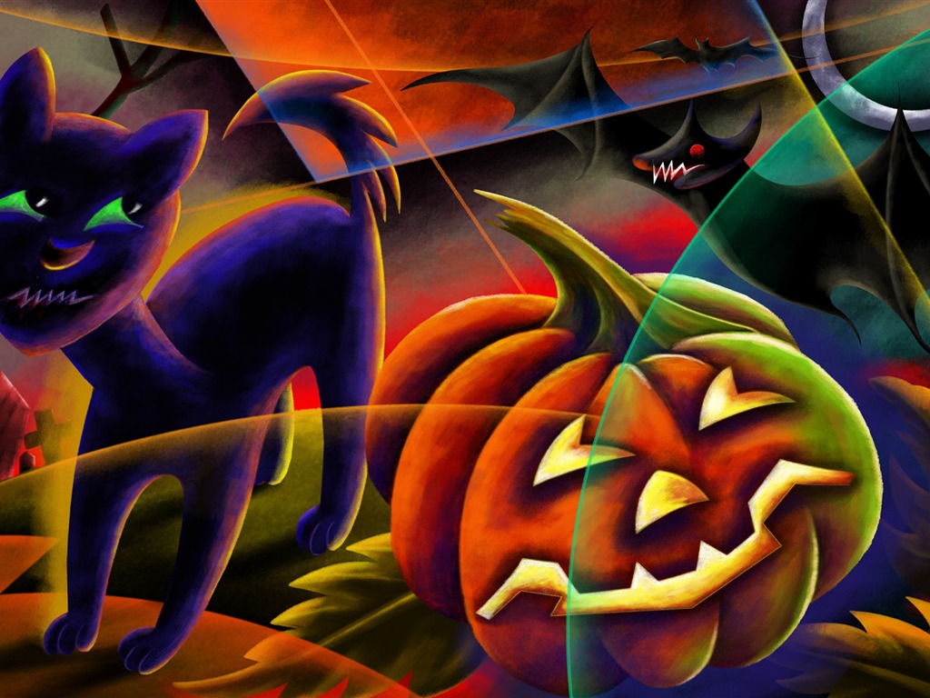 Halloween Téma Tapety na plochu (5) #12 - 1024x768