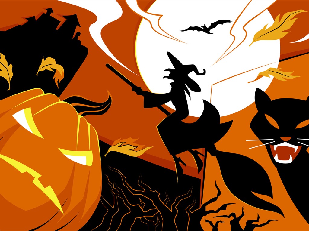 Halloween Téma Tapety na plochu (5) #13 - 1024x768