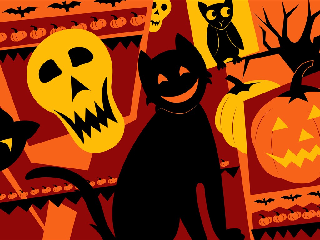 Halloween Téma Tapety na plochu (5) #14 - 1024x768
