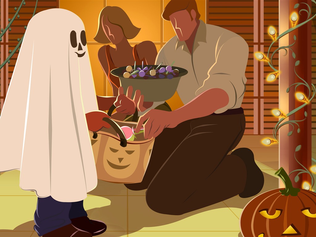 Halloween Téma Tapety na plochu (5) #17 - 1024x768