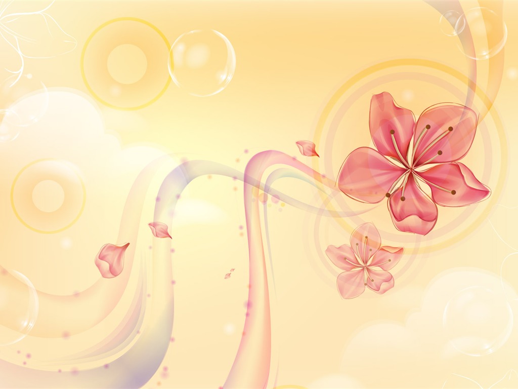 炫彩花紋 壁紙(七) #9 - 1024x768