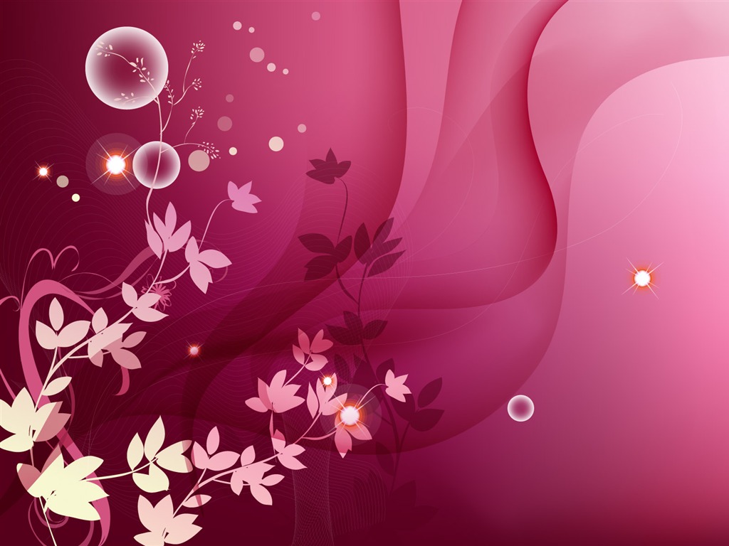 炫彩花紋 壁紙(七) #12 - 1024x768