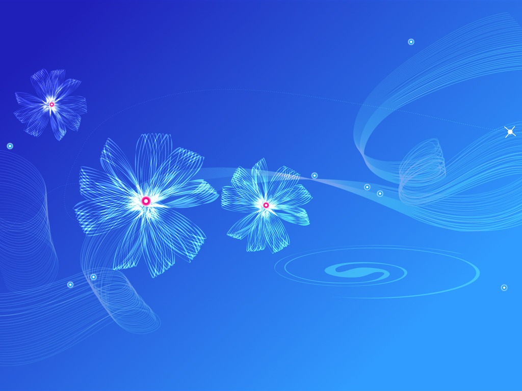 炫彩花紋 壁紙(七) #17 - 1024x768