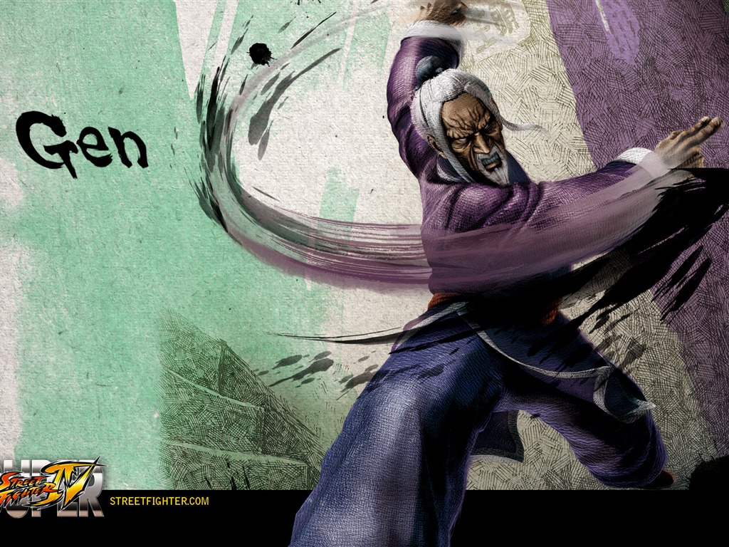 Super Street Fighter 4 inkoustové čínském stylu wallpaper #9 - 1024x768