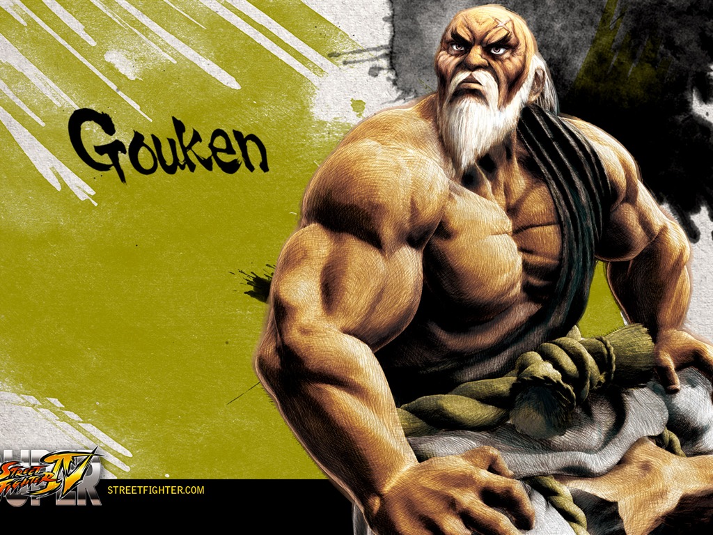 Super Street Fighter 4 Ink Chinese style wallpaper #10 - 1024x768
