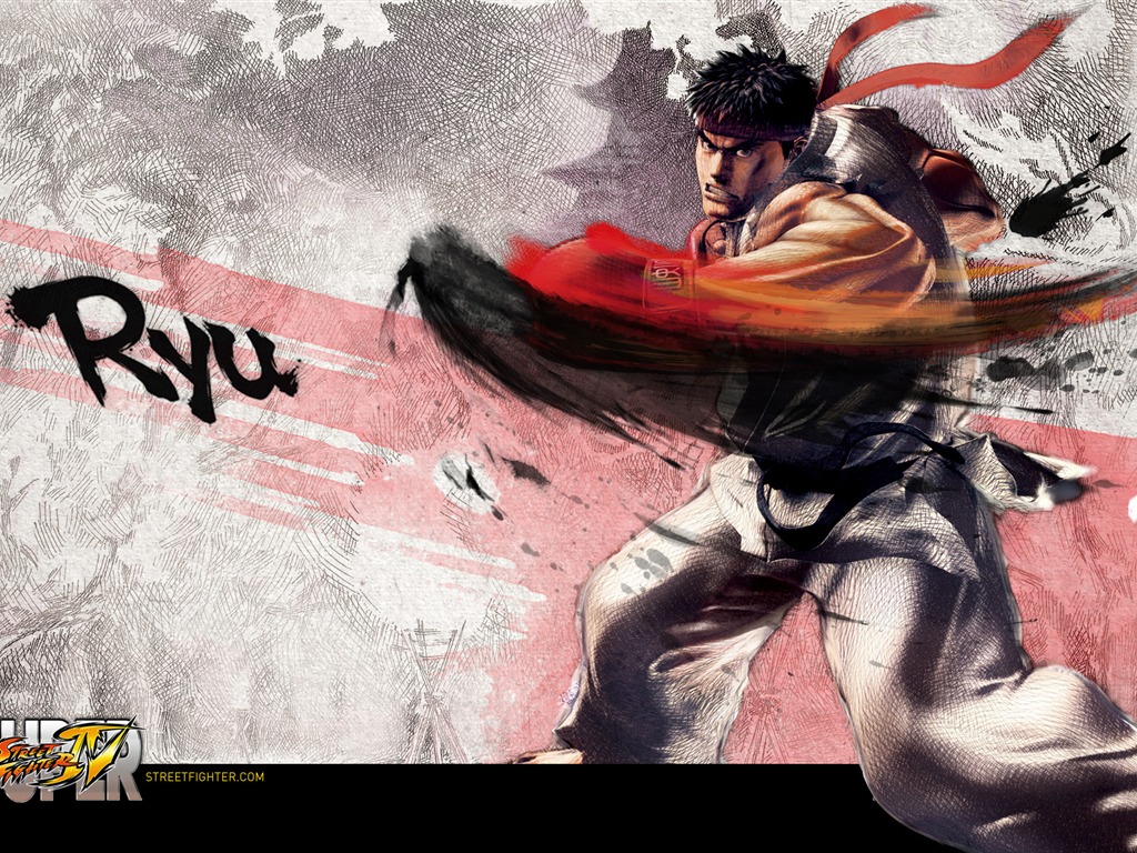 Super Street Fighter 4 Ink chinesischen Stil Tapete #17 - 1024x768