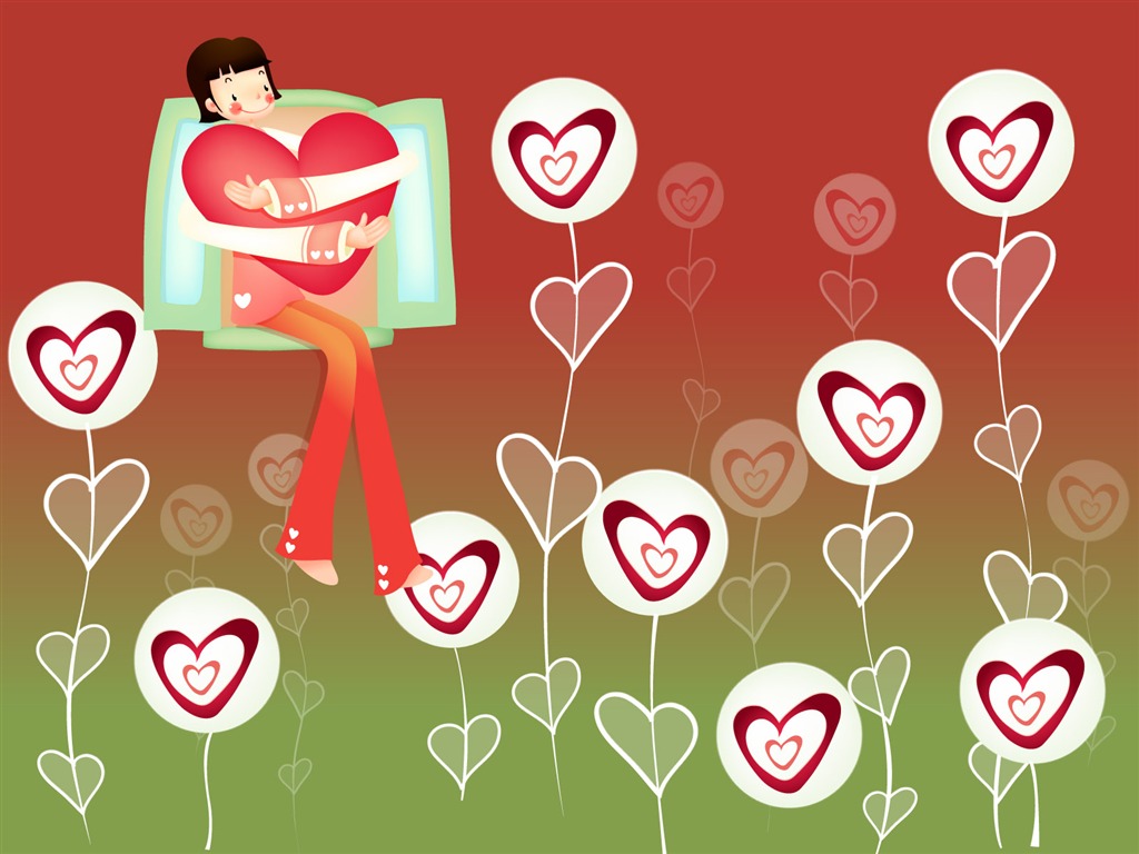 Vector Valentinstag #3 - 1024x768