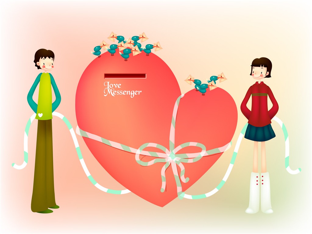 Valentine's Day Vector #8 - 1024x768