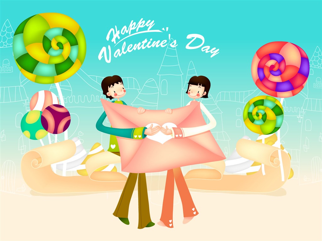 Valentine's Day Vector #10 - 1024x768