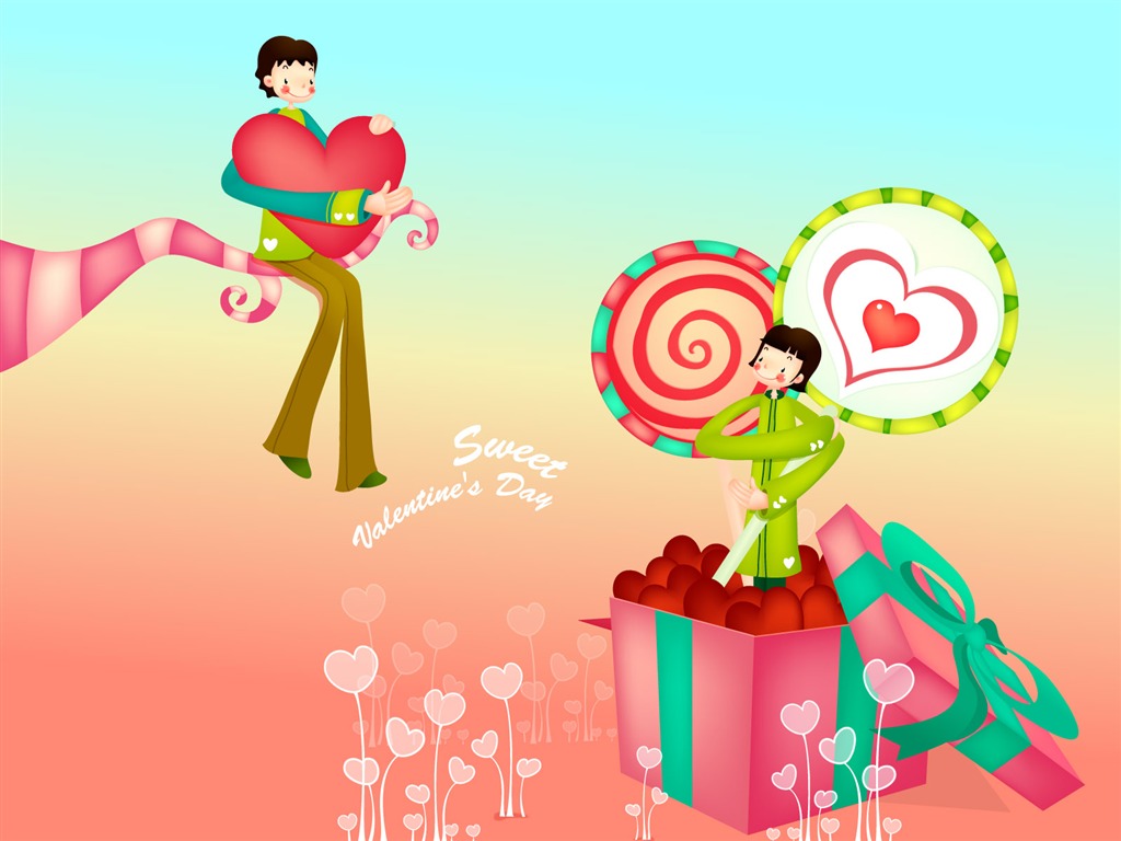 Vector Valentinstag #16 - 1024x768