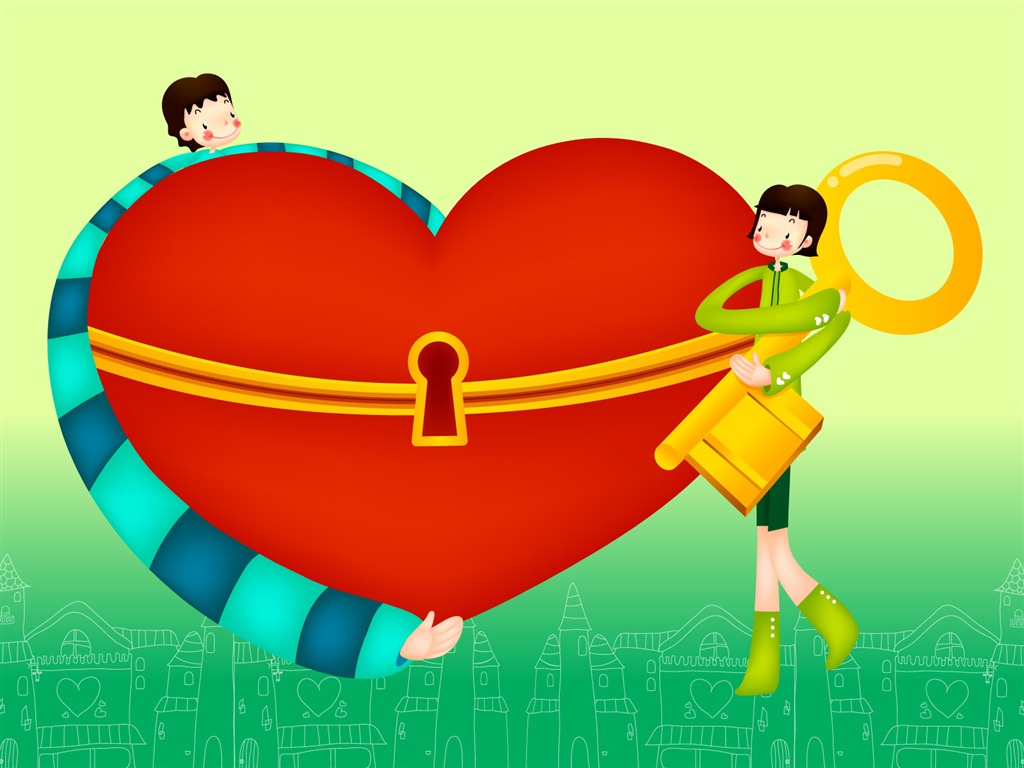 Valentine's Day Vector #17 - 1024x768