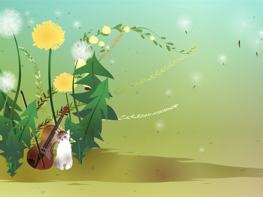 Vector fantasy landscape #2 - 1024x768