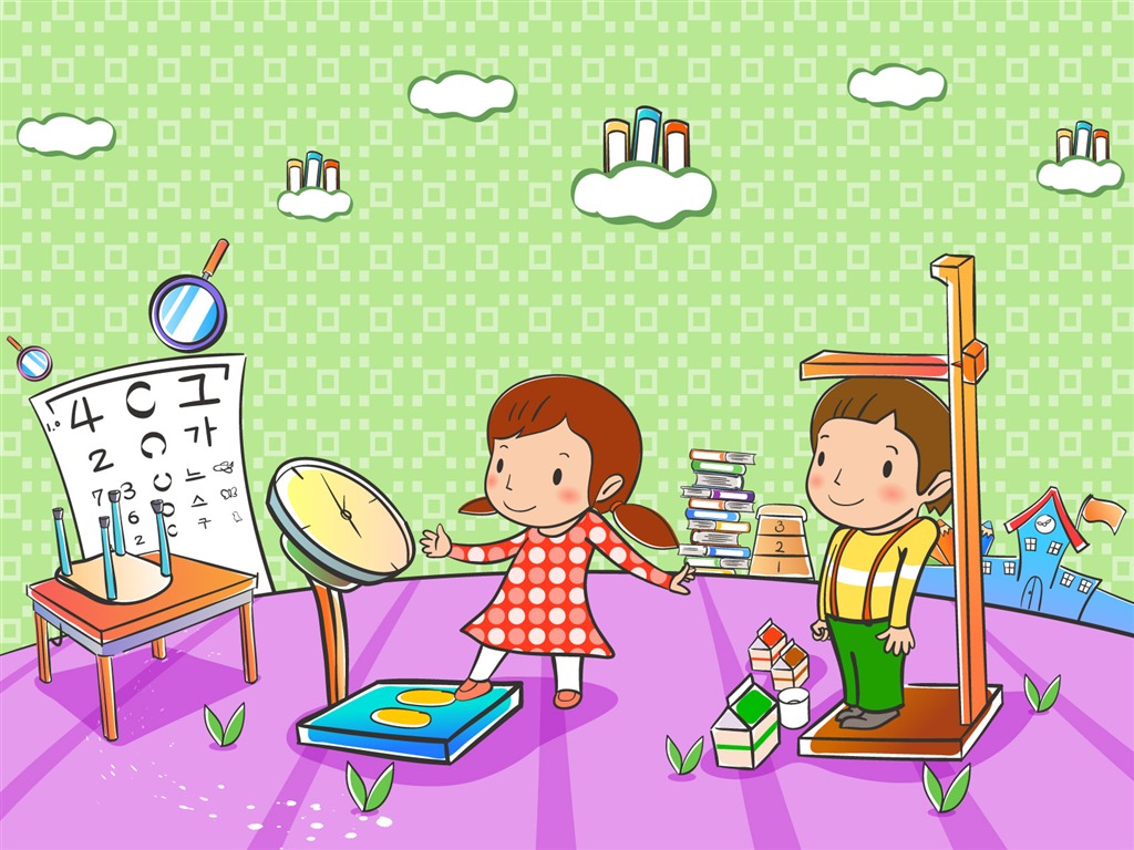 vectores de dibujos animados fondos de escritorio de la infancia (2) #16 - 1024x768