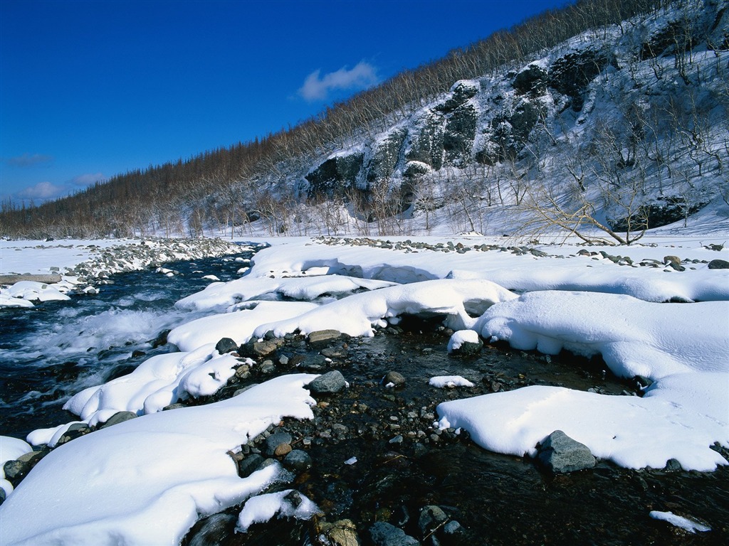 冬天雪景壁紙 #22 - 1024x768