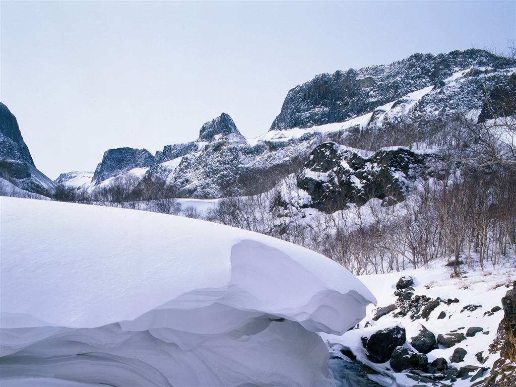 Zimní sníh tapety #35 - 1024x768