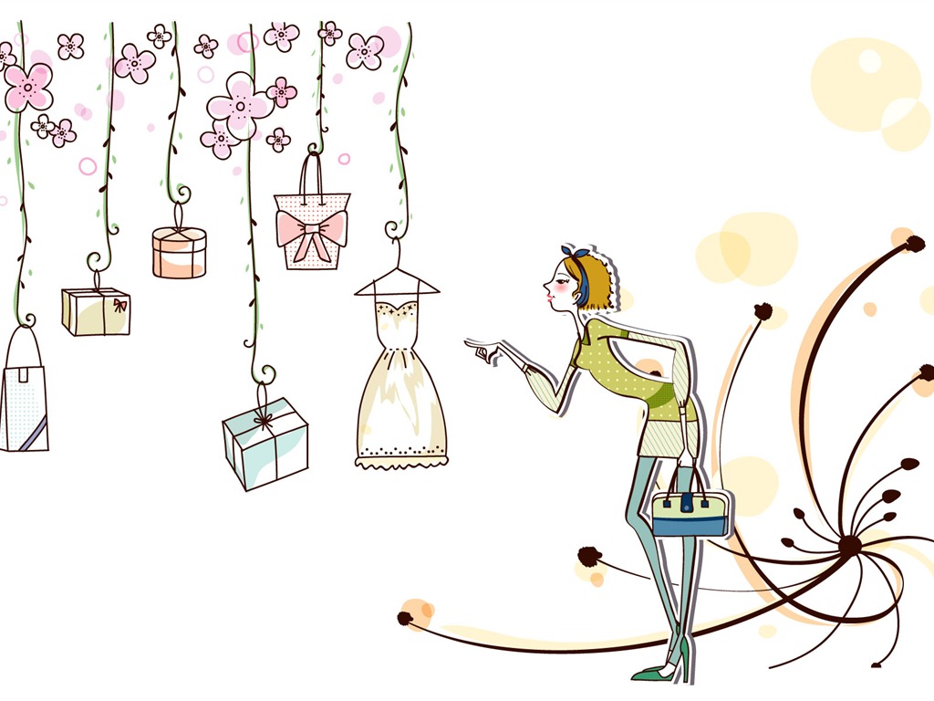 時尚購物女性壁紙(三) #18 - 1024x768