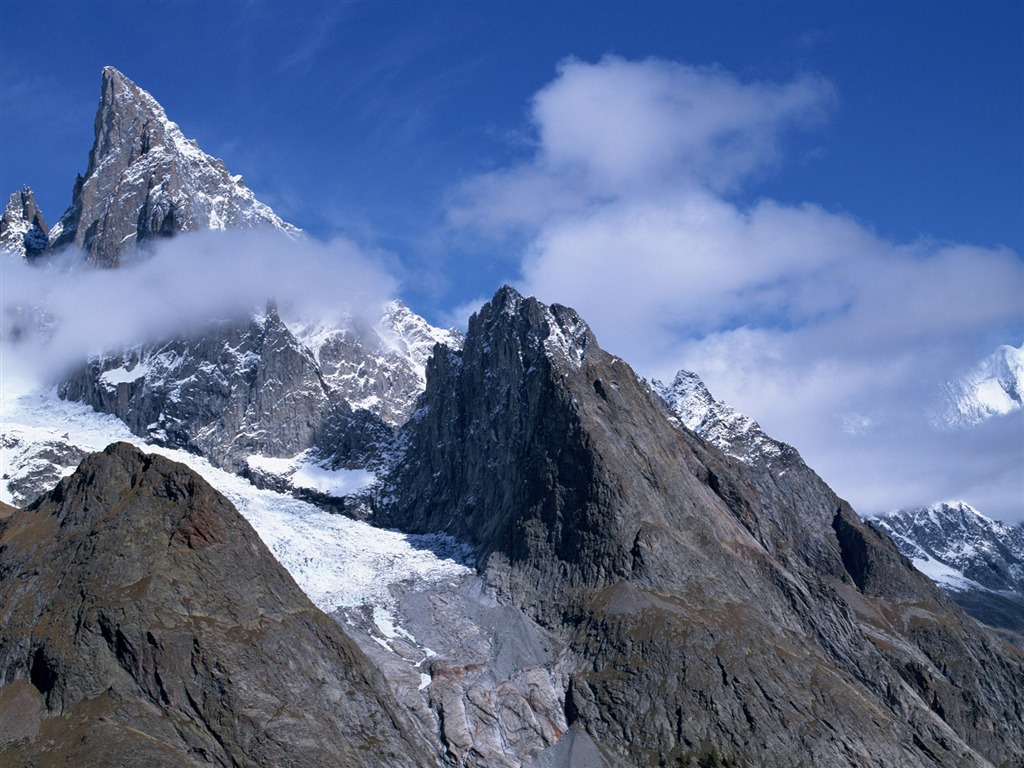 Fondos de escritorio de la Montaña de Nieve (1) #15 - 1024x768