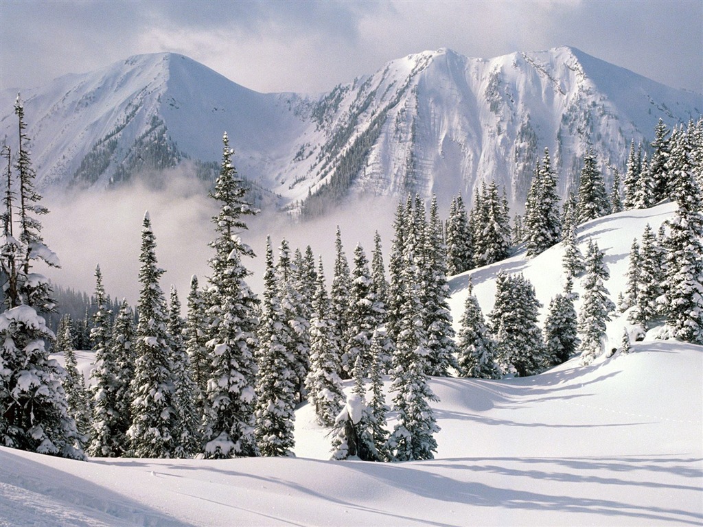 雪山雪景合集 壁紙(一) #2 - 1024x768