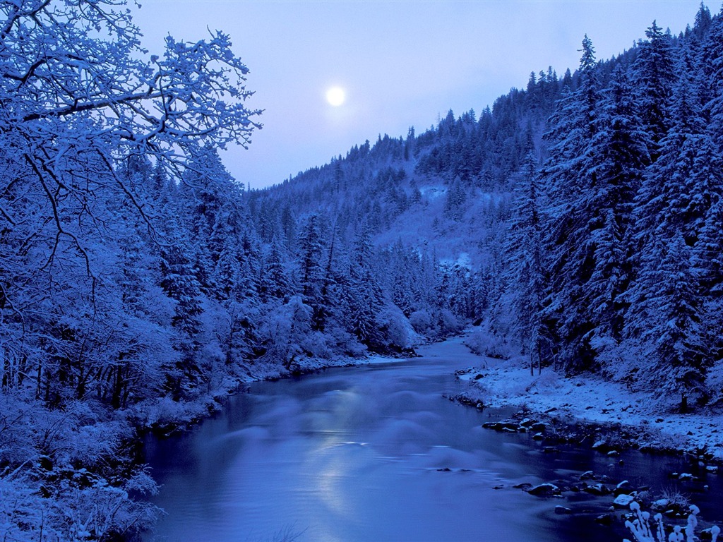 雪山雪景合集 壁紙(一) #9 - 1024x768