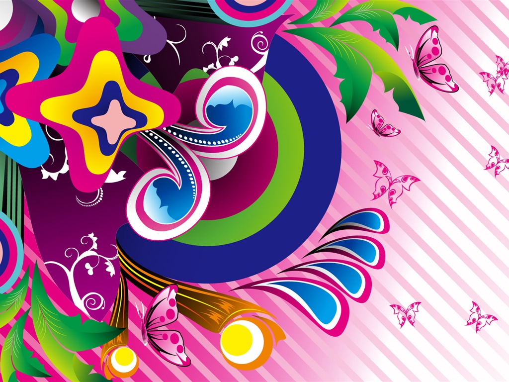 tendencia Widescreen vector fondo de pantalla (1) #1 - 1024x768