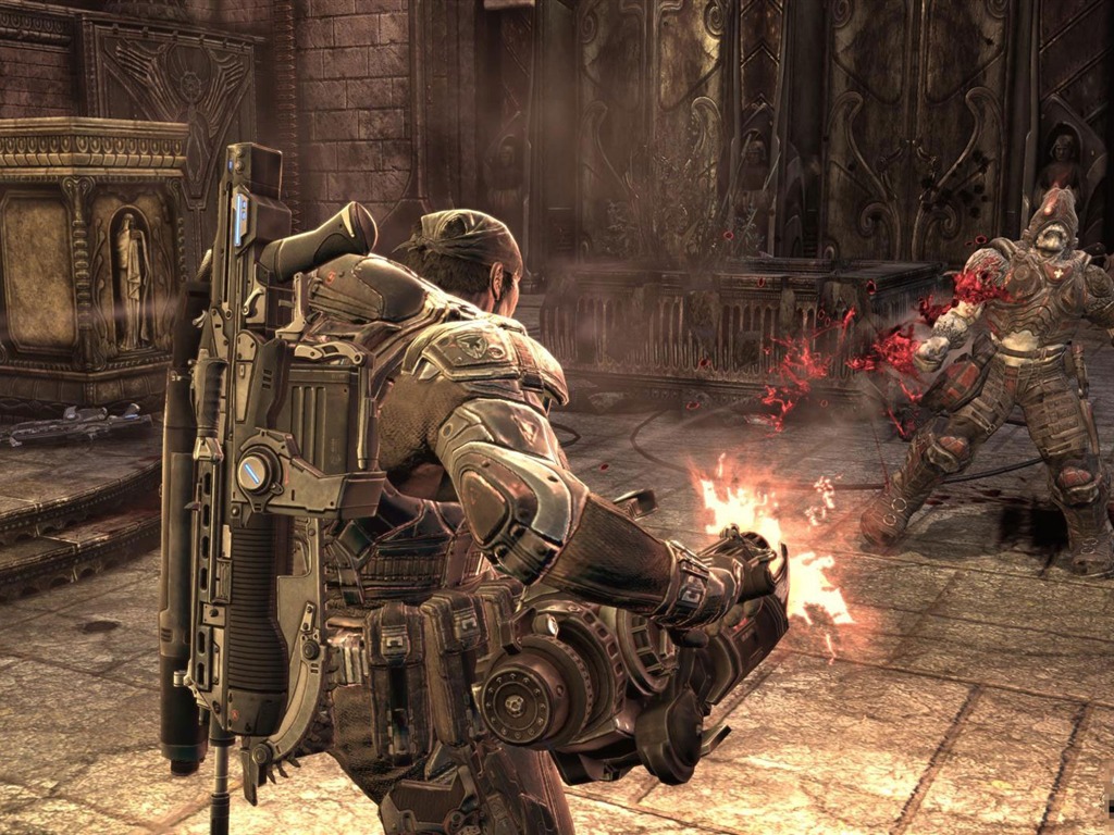 Gears of War 2 HD tapetu (1) #9 - 1024x768