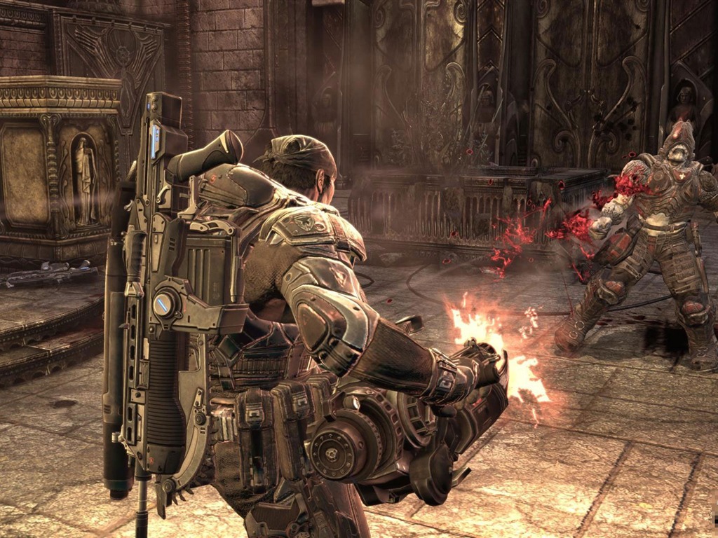 Gears Of War 2 HD tapet (1) #9 - 1024x768