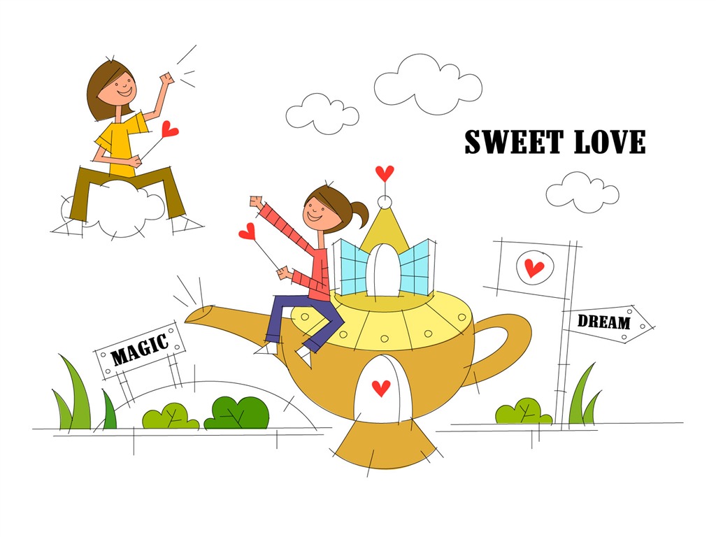 Jane document vector wallpaper cartoon (2) #11 - 1024x768