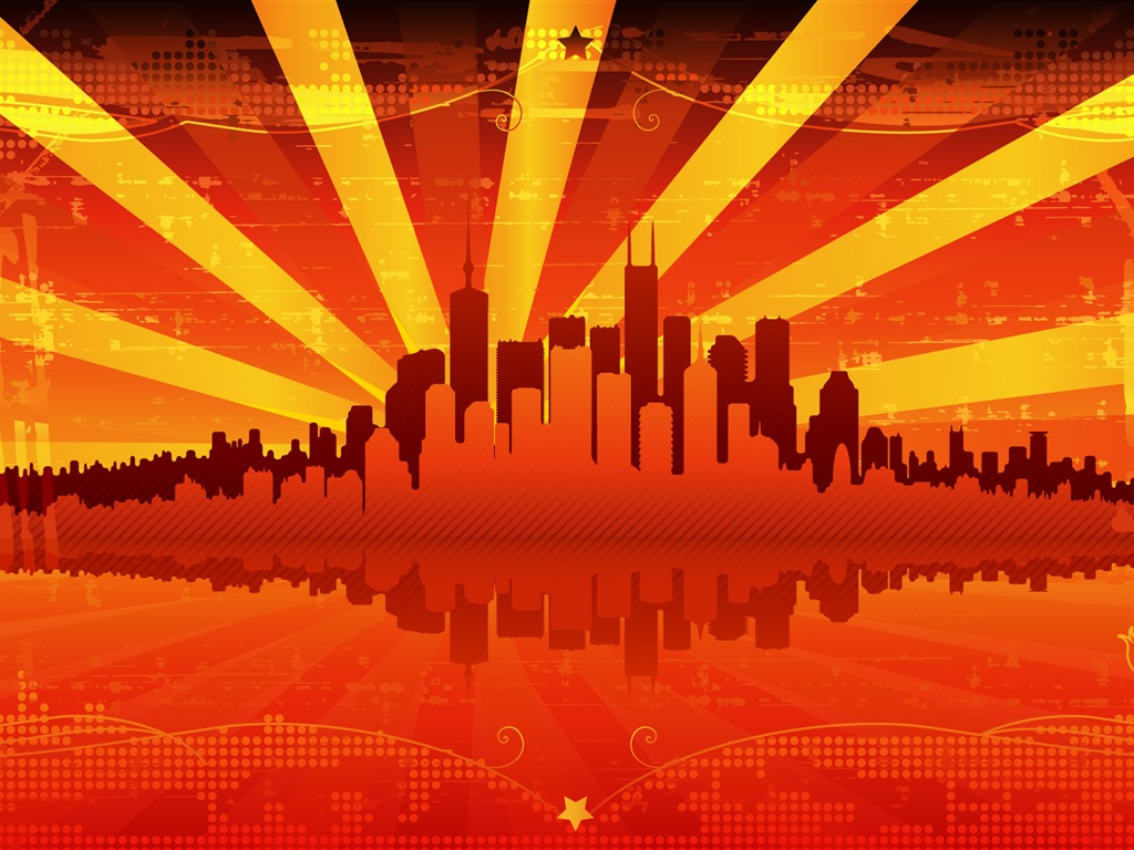 Widescreen trend vector wallpaper (2) #14 - 1024x768