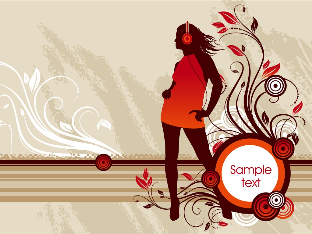 Widescreen trend vector wallpaper (2) #17 - 1024x768
