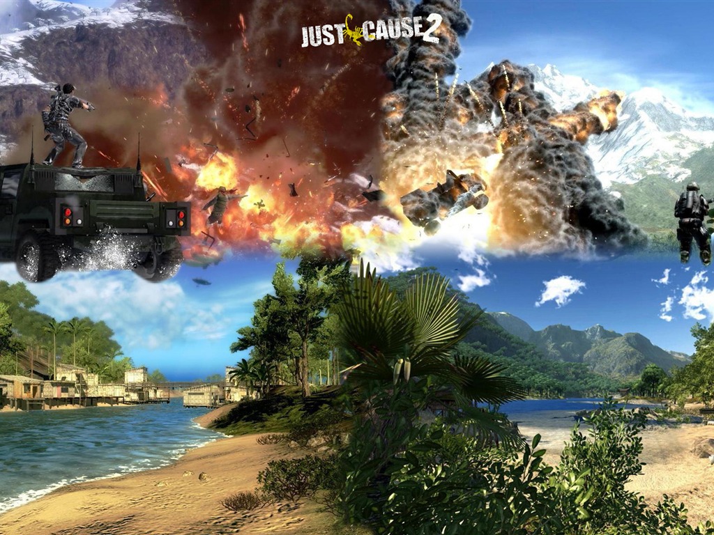 Just Cause 2 fonds d'écran HD #1 - 1024x768