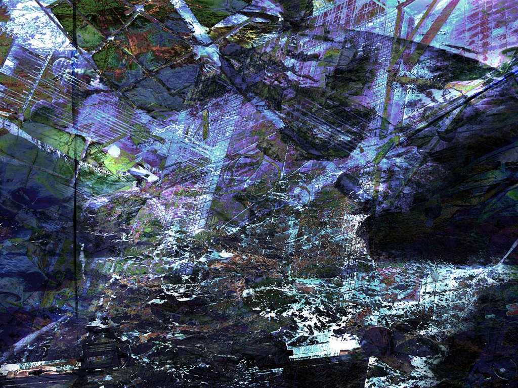 炫彩雜亂背景 壁紙(一) #18 - 1024x768