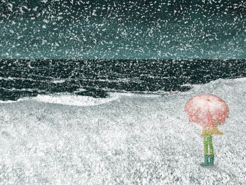 手繪浪漫女孩 壁紙(二) #12 - 1024x768
