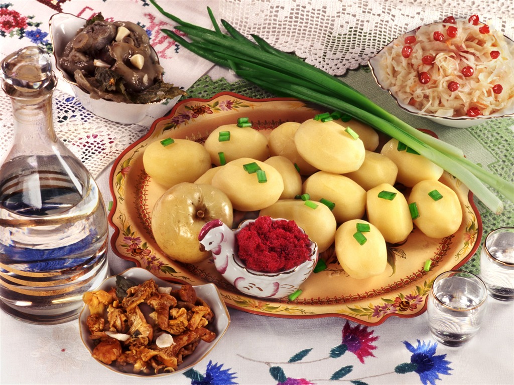 dieta de Rusia tipo de comida fondo de pantalla (1) #2 - 1024x768