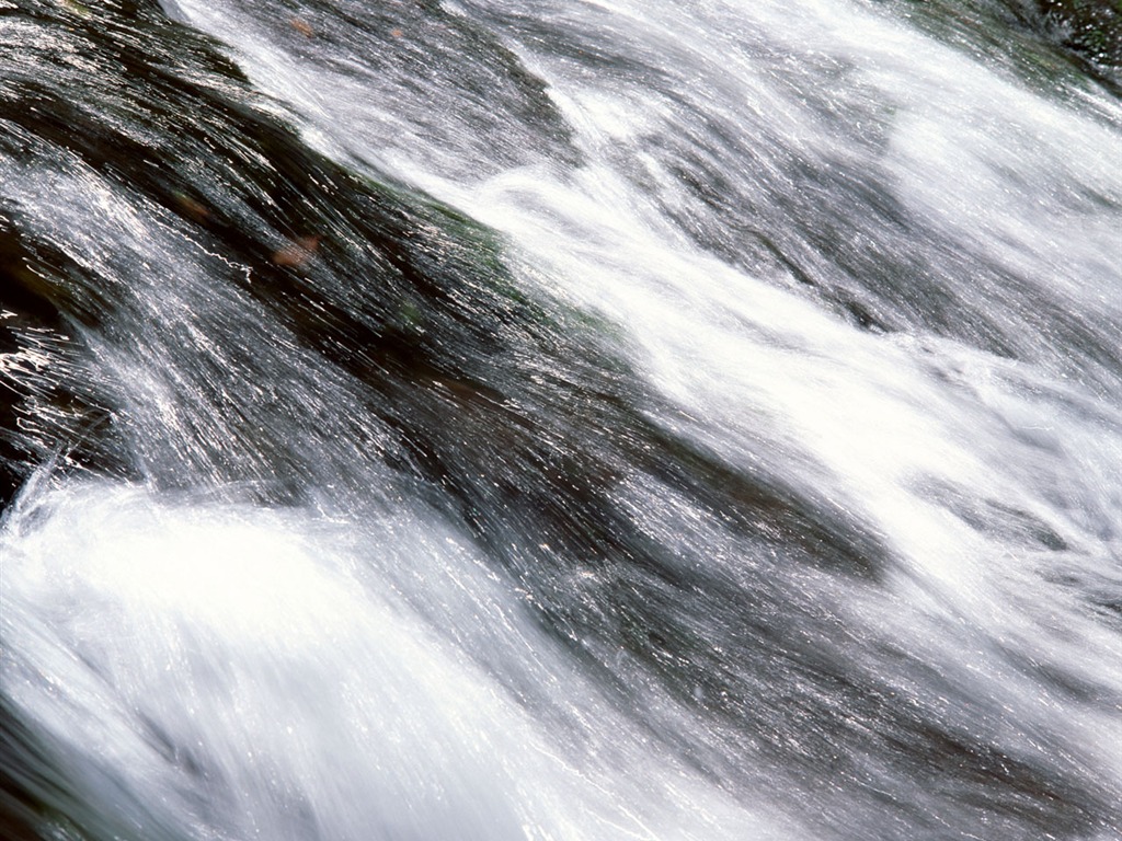 Waterfall streams wallpaper (1) #9 - 1024x768