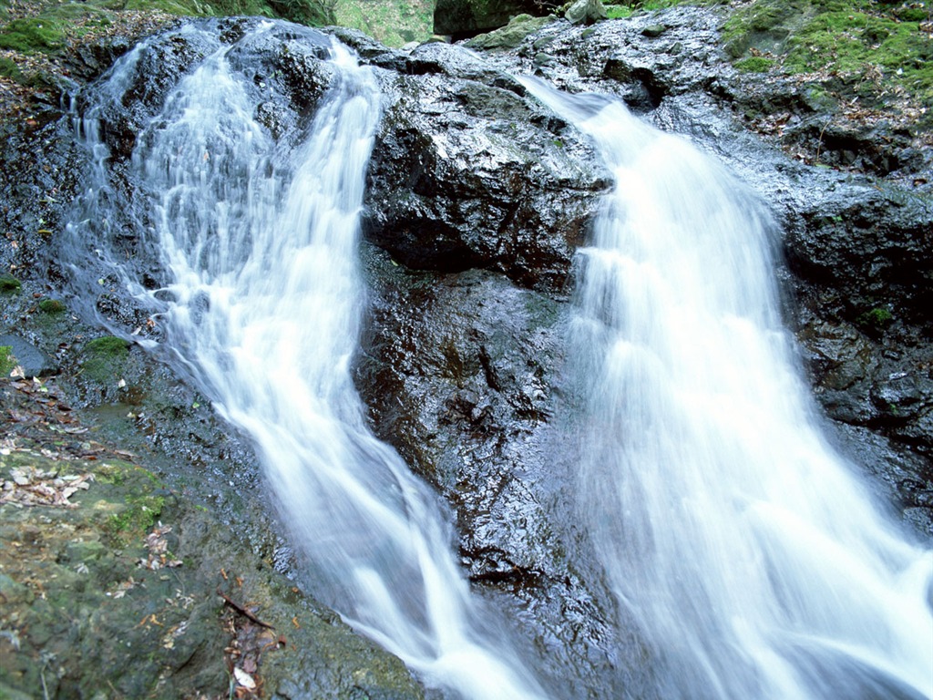 Cascada arroyos fondo de pantalla (1) #13 - 1024x768