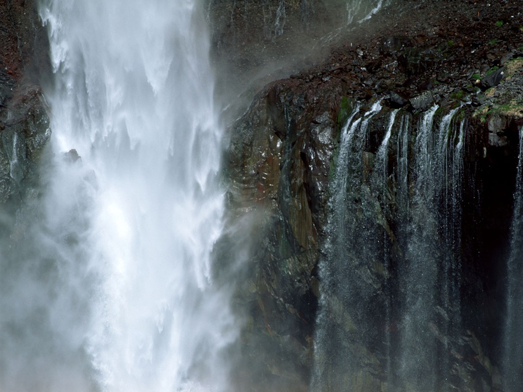 Cascada arroyos fondo de pantalla (1) #14 - 1024x768