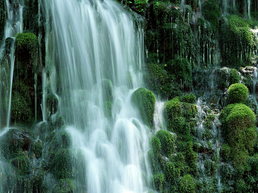 Waterfall streams wallpaper (2) #15 - 1024x768