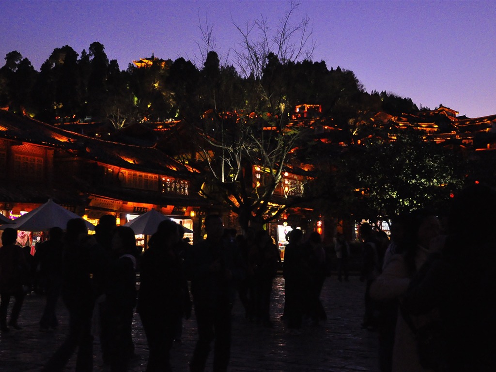 Lijiang Ancient Town Night (Old Hong OK works) #27 - 1024x768