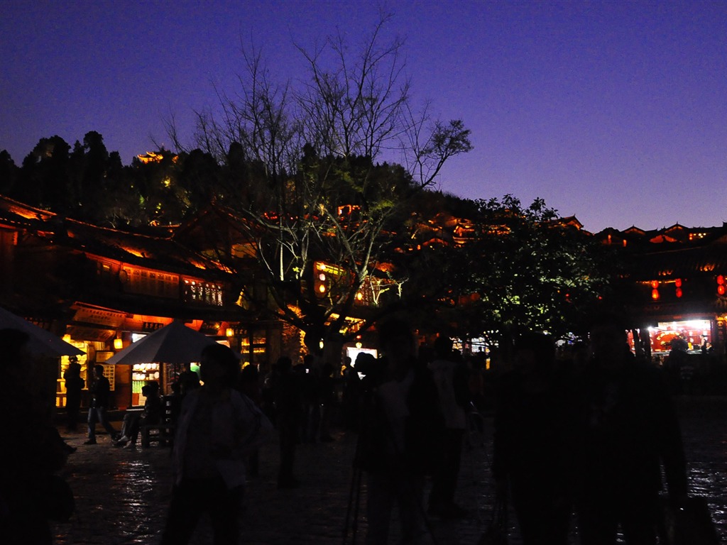 Lijiang Ancient Town Night (Old Hong OK works) #28 - 1024x768