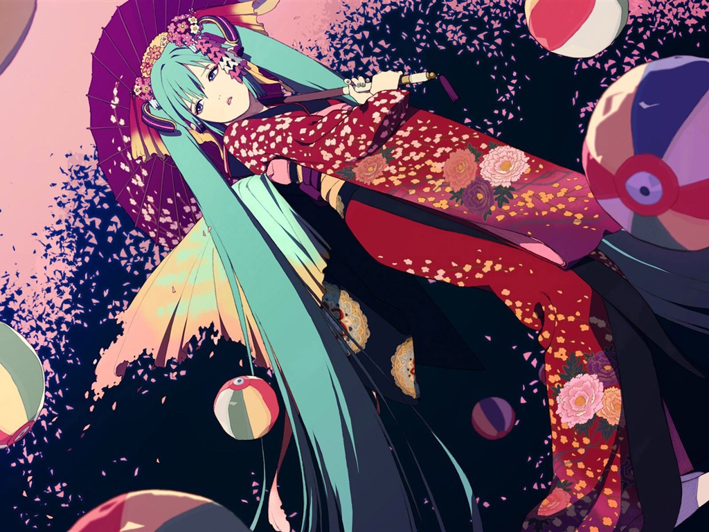 Hatsune nächste Serie Wallpaper (2) #8 - 1024x768
